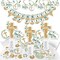 Big Dot of Happiness Elegant Cross - Religious Party Supplies - Banner Decoration Kit - Fundle Bundle